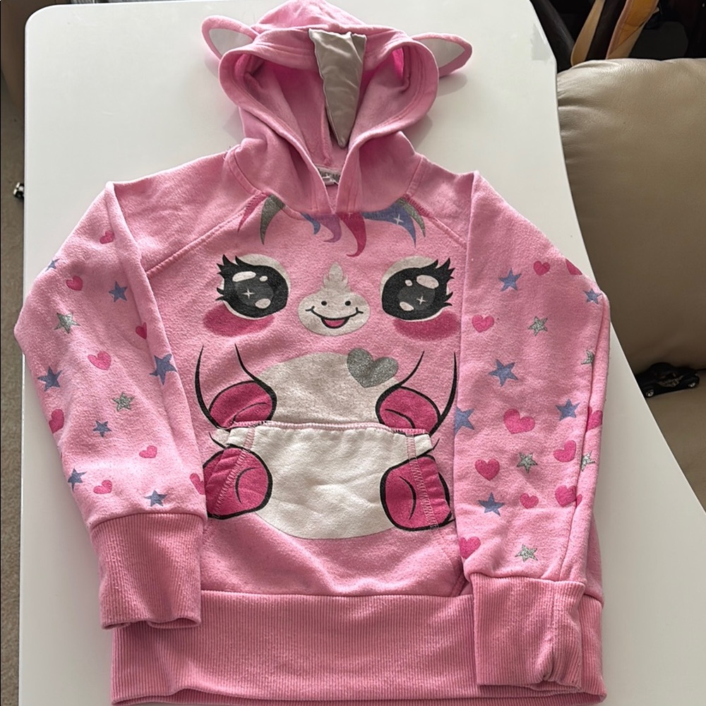 Kawaii Pink Cartoon Character Hoodie